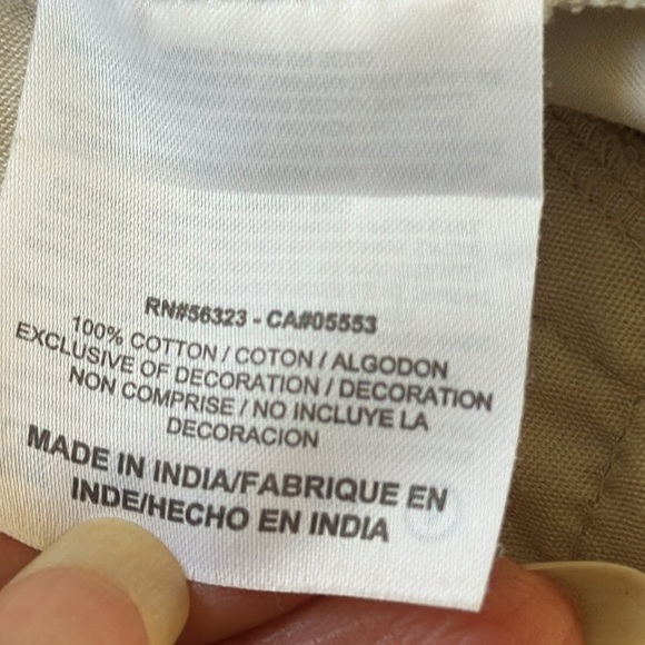 Nike Golf Shorts Off White/Gray PlaidCheck Pattern Zip Fly Hidden Adjustable Tie - Picture 9 of 11